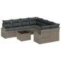 Juego de Sofá de Jardín de 9 Piezas con Cojines en Ratán Plástico Gris von , Outdoor-Sofas - Ref: Foro24-3345979, Preis: 555,...