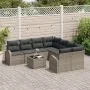 Juego de Sofá de Jardín de 9 Piezas con Cojines en Ratán Plástico Gris von , Outdoor-Sofas - Ref: Foro24-3345979, Preis: 555,...