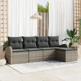 Conjunto de Sofá de Jardín de 5 Piezas con Cojines Gris by , Outdoor sofas - Ref: Foro24-3345999, Price: 300,14 €, Discount: %
