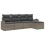 Conjunto de Sofá de Jardín de 5 Piezas con Cojines Gris by , Outdoor sofas - Ref: Foro24-3345999, Price: 300,14 €, Discount: %