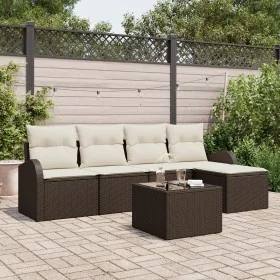 Conjunto de Sofá de Jardín de 5 Piezas con