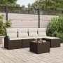 Conjunto de Sofá de Jardín de 5 Piezas con Cojines Gris Poliratán | Foro24.es | Tu tienda online para hogar, jardín y más Foro24.es