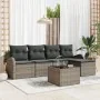 Conjunto de Sofás de Jardín de 5 Piezas con Cojines Negros de Ratán Poliéster von , Outdoor-Sofas - Ref: Foro24-3346009, Prei...