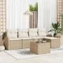 Juego de Sofás de Jardín de 6 Piezas con Cojines Poliratán Marrón | Foro24.es | Tu tienda online para hogar, jardín y más Foro24.es