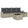Juego de Sofá de Jardín de 6 Piezas con Cojines Gris Poliratán by , Outdoor sofas - Ref: Foro24-3346012, Price: 384,47 €, Dis...