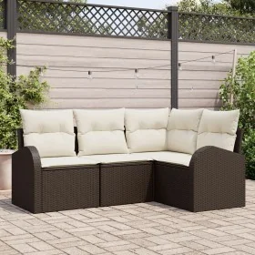 Conjunto de Sofá de Jardín de 4 Piezas con