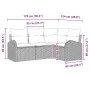 Set de Sofá de Jardín de 4 Piezas con Cojines Negros de Ratán Poliéster by , Outdoor sofas - Ref: Foro24-3346023, Price: 299,...