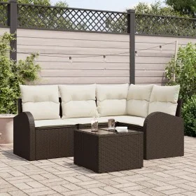 Conjunto de Sofá de Jardín de 4 Piezas con