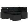 Juego de Sofá de Jardín de 5 Piezas con Cojines Beige Ratán Poliéster by , Outdoor sofas - Ref: Foro24-3346033, Price: 349,04...