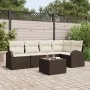 Juego de Sofá de Jardín de 5 Piezas con Cojines Gris Ratán Poliéster by , Outdoor sofas - Ref: Foro24-3346048, Price: 421,99 ...