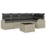Conjunto de sofá de jardín de 6 piezas con cojines grises by , Outdoor sofas - Ref: Foro24-3346052, Price: 428,24 €, Discount: %