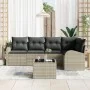 Conjunto de sofá de jardín de 6 piezas con cojines grises by , Outdoor sofas - Ref: Foro24-3346052, Price: 428,24 €, Discount: %