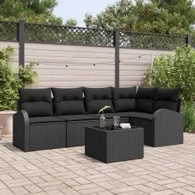 Juego de sofá de 6 piezas de con cojines Beige Poliratán by , Outdoor sofas - Ref: Foro24-3346053, Price: 397,49 €, Discount: %