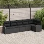 Juego de sofá de jardín de 6 piezas con cojines negro poliratán by , Outdoor sofas - Ref: Foro24-3346063, Price: 413,47 €, Di...