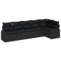 Juego de sofá de jardín de 6 piezas con cojines negro poliratán by , Outdoor sofas - Ref: Foro24-3346063, Price: 413,47 €, Di...