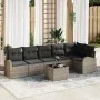 Conjunto de Sofá de Jardín de 6 Piezas con Cojines Ratán Poliéster Negro by , Outdoor sofas - Ref: Foro24-3346069, Price: 436...