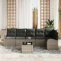 Conjunto de Sofá de Jardín de 6 Piezas con Cojines Ratán Poliéster Negro by , Outdoor sofas - Ref: Foro24-3346069, Price: 436...