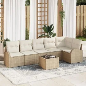 Set de Sofá de Jardín de 7 Piezas con Cojines