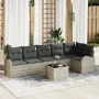 Set de Sofá de Jardín de 7 Piezas con Cojines Gris Poliratán by , Outdoor sofas - Ref: Foro24-3346072, Price: 483,84 €, Disco...