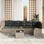 Set de Sofá de Jardín de 7 Piezas con Cojines Gris Poliratán by , Outdoor sofas - Ref: Foro24-3346072, Price: 483,84 €, Disco...