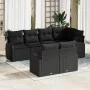 Conjunto de Sofá de Jardín Set de 7 Negro by , Outdoor sofas - Ref: Foro24-3346083, Price: 512,53 €, Discount: %