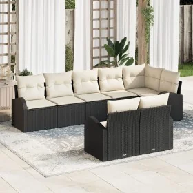 Conjunto de Sofá Jardín de 8 Piezas con Cojines