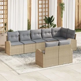 Conjunto de sofá de jardín de 8 piezas con