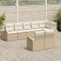 Juego de Sofá de Jardín de 8 Piezas con Cojines Beige Ratán | Foro24.es | Tu tienda online para hogar, jardín y más Foro24.es