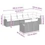 Conjunto de Sofá de Jardín de 8 Piezas con Cojines de Ratán Negro by , Outdoor sofas - Ref: Foro24-3346093, Price: 573,62 €, ...
