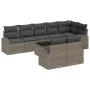 Conjunto de Sofá de Jardín de 8 Piezas con Cojines Ratán Poliéster Gris | Foro24.es | Tu tienda online para hogar, jardín y más Foro24.es