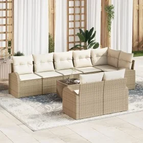 Conjunto de Sofá de Jardín de 9 Piezas con