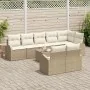 Conjunto de Sofá de Jardín de 9 Piezas con Cojines Marrón de Poliratán | Foro24.es | Tu tienda online para hogar, jardín y más Foro24.es