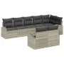 Juego de Sofá de Jardín de 9 Piezas con Cojines Gris Poliratán von , Outdoor-Sofas - Ref: Foro24-3346102, Preis: 656,18 €, Ra...