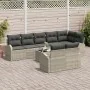 Juego de Sofá de Jardín de 9 Piezas con Cojines Gris Poliratán von , Outdoor-Sofas - Ref: Foro24-3346102, Preis: 656,18 €, Ra...