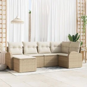 Conjunto de Sofá de Jardín de 6 Piezas con