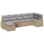 Conjunto de Sofá de Jardín 7 Piezas Beige Ratán Sofá de Jardín | Foro24.es | Tu tienda online para hogar, jardín y más Foro24.es