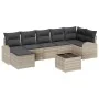 Conjunto de Sofá de Jardín de 8 Piezas con Cojines Gris Poliratán by , Outdoor sofas - Ref: Foro24-3346142, Price: 531,54 €, ...