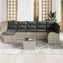 Conjunto de Sofá de Jardín de 8 Piezas con Cojines Gris Poliratán by , Outdoor sofas - Ref: Foro24-3346142, Price: 531,54 €, ...