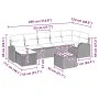 Conjunto de Sofá de Jardín de 8 Piezas con Cojines Gris Poliratán by , Outdoor sofas - Ref: Foro24-3346142, Price: 531,54 €, ...