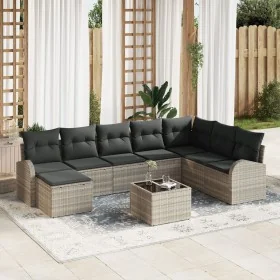 Conjunto de Sofá de Jardín Conjunto de 9 Beige y Negro Ratan by , Outdoor sofas - Ref: Foro24-3346172, Price: 608,99 €, Disco...