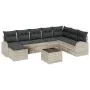 Conjunto de Sofá de Jardín Conjunto de 9 Beige y Negro Ratan by , Outdoor sofas - Ref: Foro24-3346172, Price: 608,99 €, Disco...