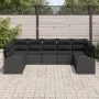 Juego de Sofá de Jardín de 9 Piezas con Cojines Negro Poliratán by , Outdoor sofas - Ref: Foro24-3346203, Price: 583,20 €, Di...