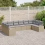 Juego de sofá de jardín de 10 piezas con cojines beige de poliratán | Foro24.es | Tu tienda online para hogar, jardín y más Foro24.es