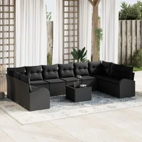 Conjunto de sofá de jardín de 11 piezas con