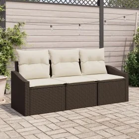 Conjunto de Sofá de Jardín de 3 Piezas con