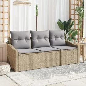 Conjunto de Sofá de Jardín de 3 Piezas con