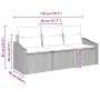 Conjunto de Sofá de Jardín de 3 Piezas con Cojines Beige Ratán Poliéster by , Outdoor sofas - Ref: Foro24-3346580, Price: 216...
