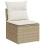 Set de Sofá de Jardín de 3 Piezas con Cojines Beige Polirratán | Foro24.es | Tu tienda online para hogar, jardín y más Foro24.es