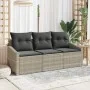 Conjunto de Sofá de Jardín de 3 Piezas con Cojines Ratán de Polietileno Beige Claro | Foro24.es | Tu tienda online para hogar, jardín y más Foro24.es