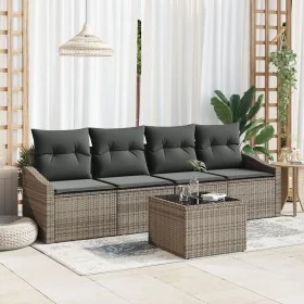Conjunto de Sofá de Jardín de 5 Piezas con